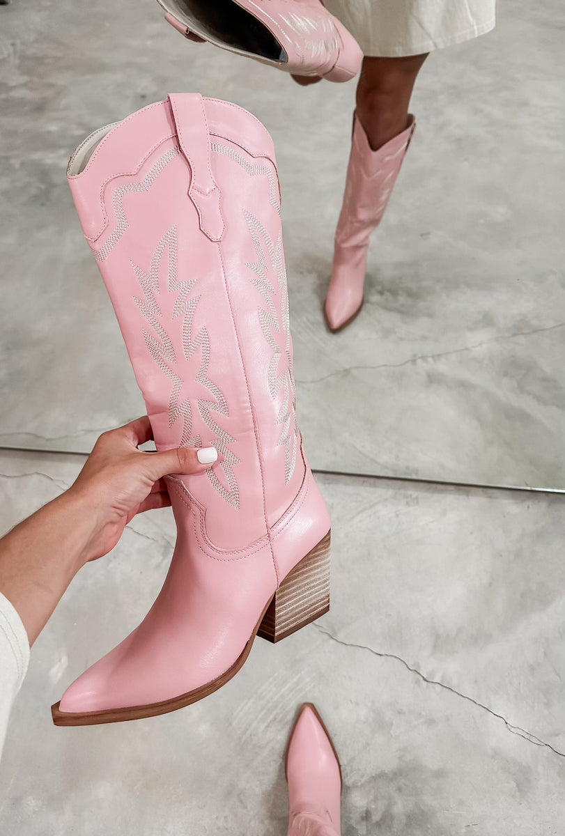 Indigo Pink Western Boots – CK Squared Boutique - Main Image