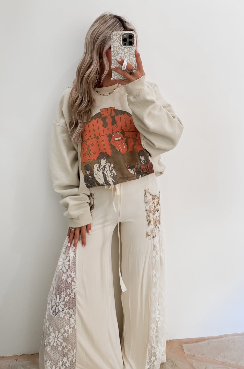 Rolling Stones Thrifted Sweatshirt CK Squared Boutique