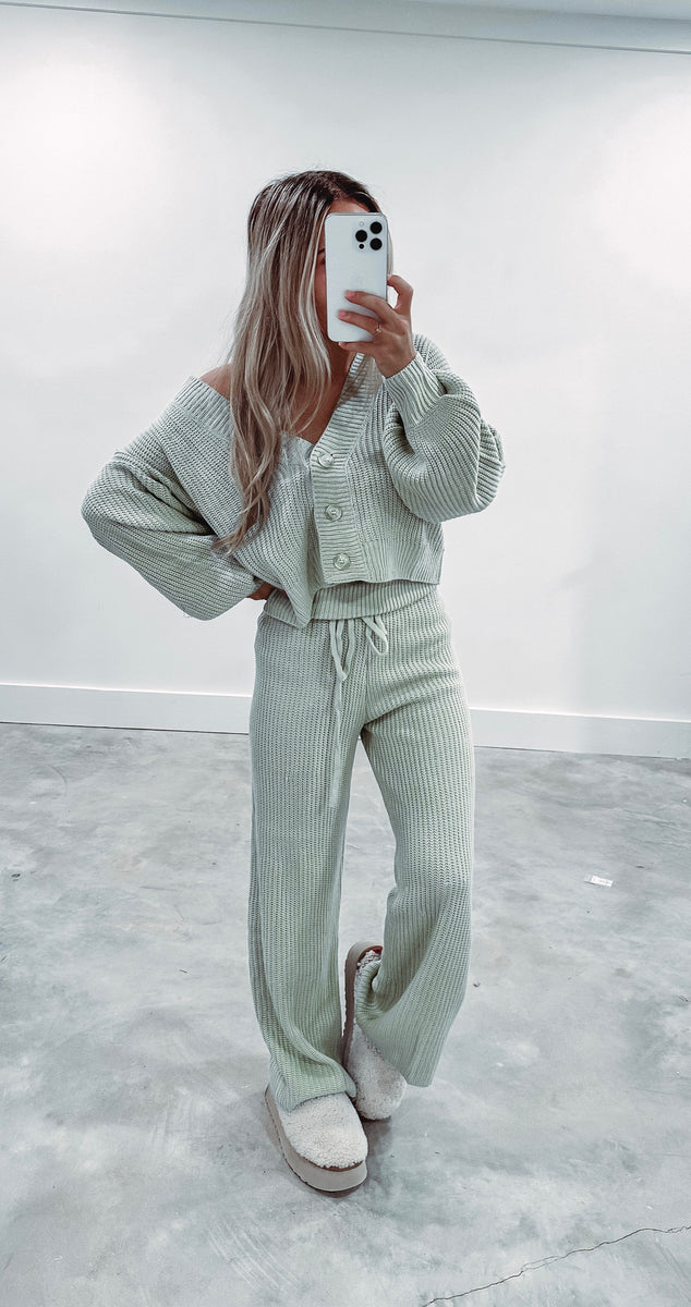 Lynn Ribbed Knit Sweater Set CK Squared Boutique