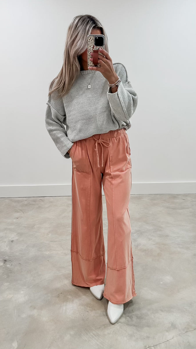 Diane Terry Knit Pants (FINAL SALE) CK Squared Boutique