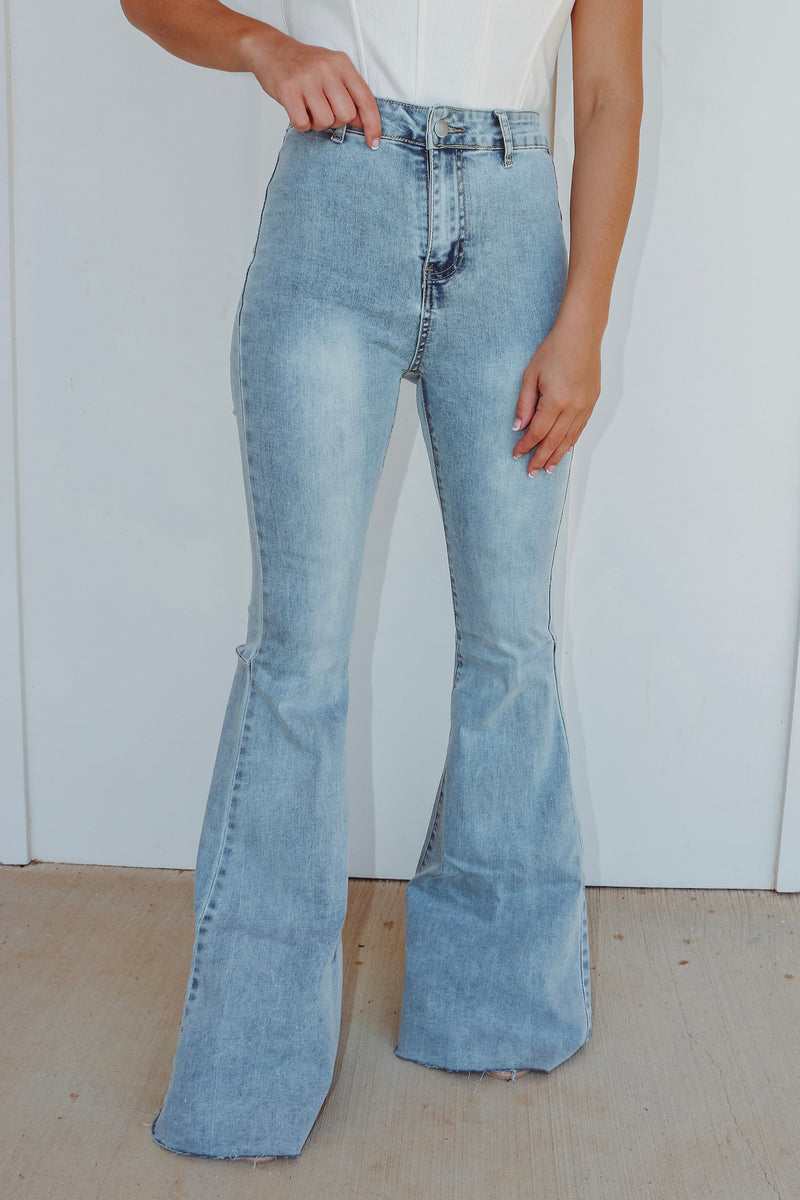 Jenny High Rise Flare Jeans CK Squared Boutique