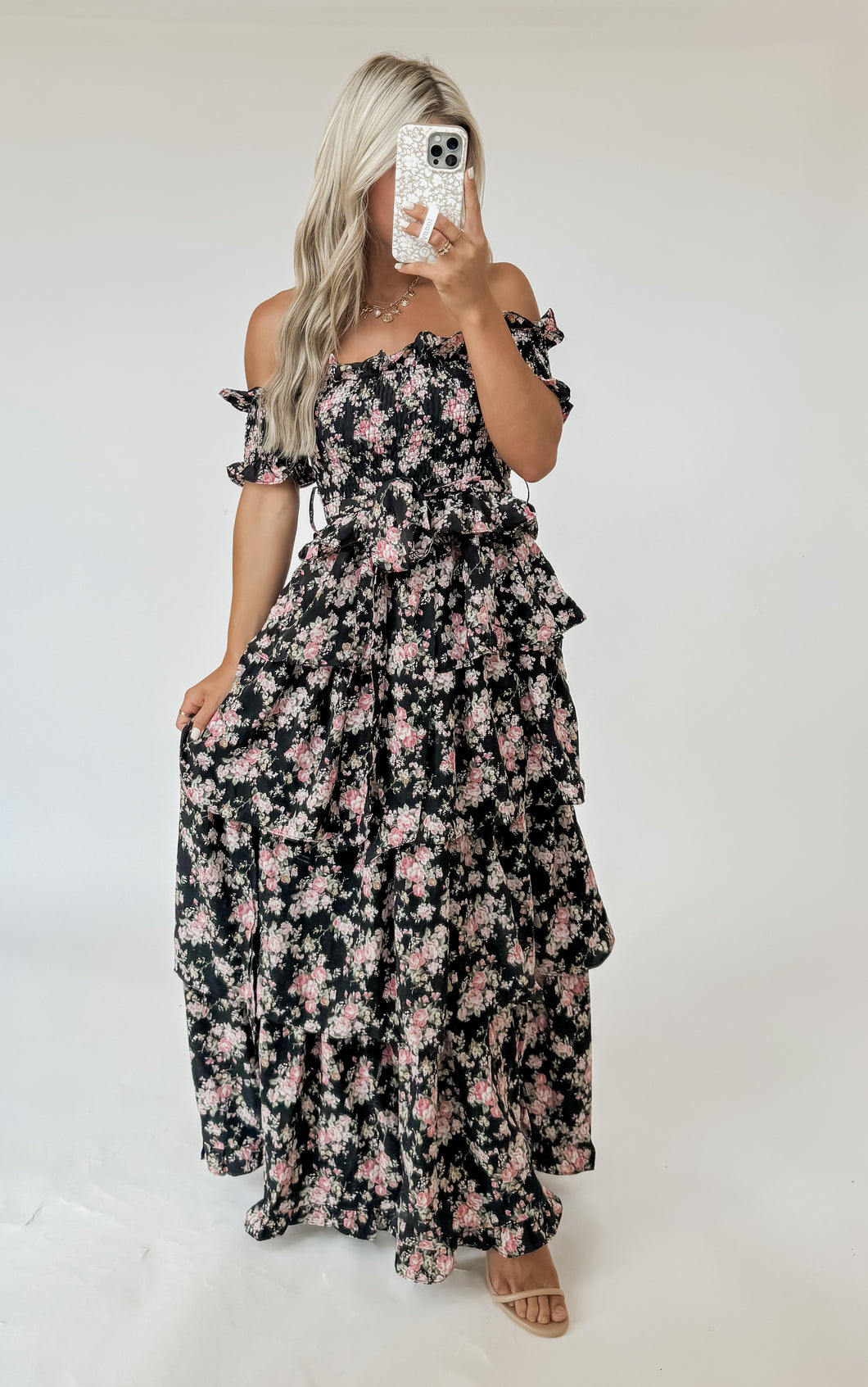 Jayden Black Floral Maxi