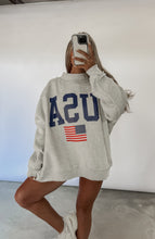 Load image into Gallery viewer, USA Flag/America Reversible Mockneck Sweatshirt