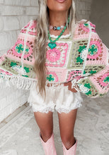 Load image into Gallery viewer, Lost In The Sunlight Crochet Cropped Top