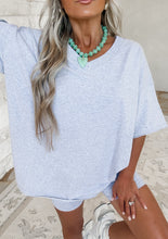 Load image into Gallery viewer, Homebody Era Round Neck Hi-Low Top &amp; Biker Short Set