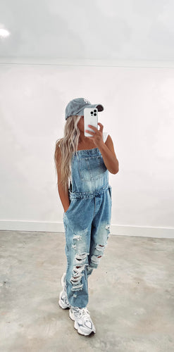 Here For Fall Denim Overalls