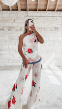 Load image into Gallery viewer, Today’s The Day Satin Floral Scarf Top &amp; Pants Set