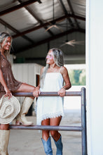 Load image into Gallery viewer, Before I Do Asymmetrical Cami with Lace Trim