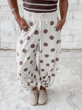 Load image into Gallery viewer, On the Dot Polka Dot Terry Balloon Pants