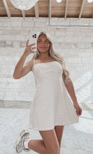 Load image into Gallery viewer, Sadie Gingham Dress - Beige