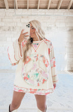 Load image into Gallery viewer, Let It Be Peace Patch Stitch Knit Top