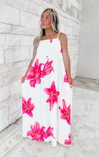 Load image into Gallery viewer, Bungalow Girl Floral Pleated Maxi Dress with Adjustable Straps