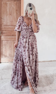 Angel Girl Floral Maxi