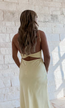 Load image into Gallery viewer, Be My Guest Yellow Satin Maxi