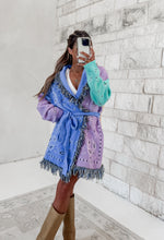 Load image into Gallery viewer, Paisley Print Contrast Cardigan