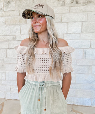 Fall Errands Pointelle Top