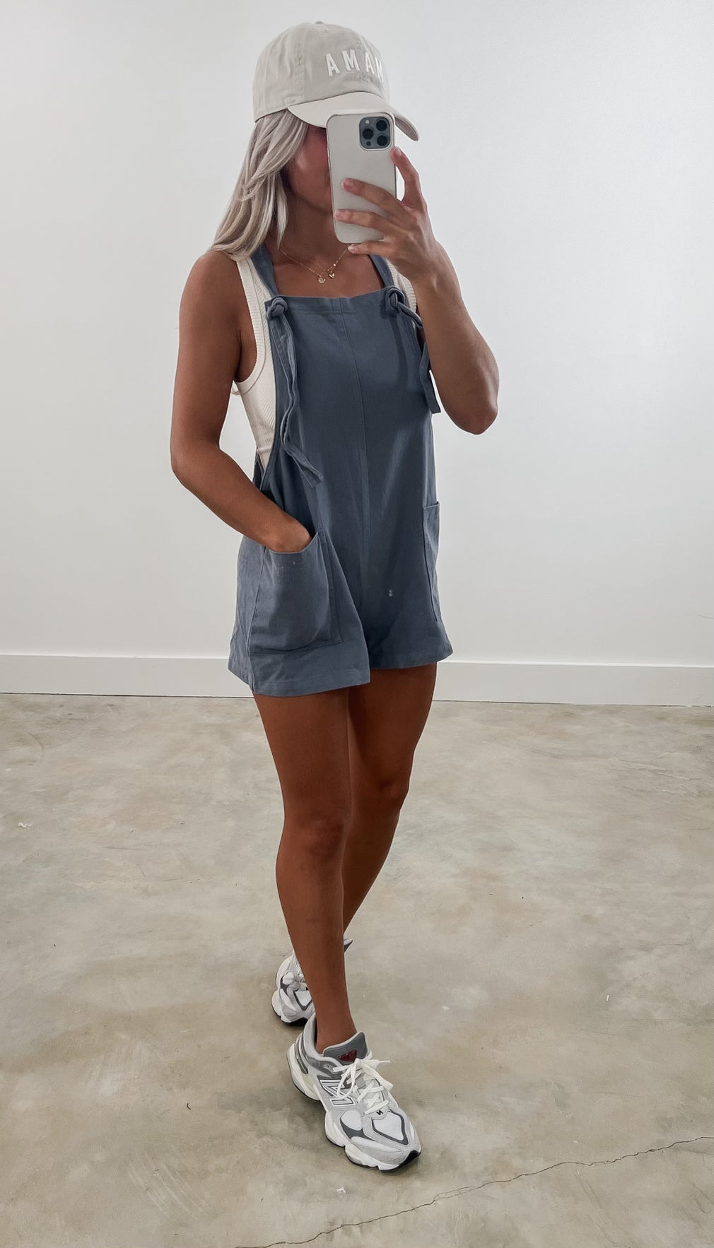 Cute Girl Denim Blue Overalls