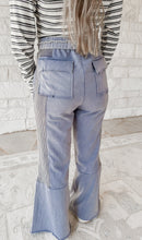 Load image into Gallery viewer, For The Greater Mineral Wash Flared Panel Pants - Denim (FINAL SALE)