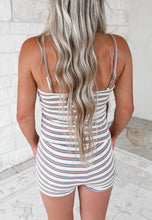 Load image into Gallery viewer, Pure Sunshine Striped Tank &amp; High Waisted Shorts Set