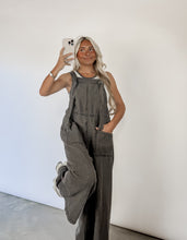 Load image into Gallery viewer, Seasons Change Wide Leg Stone Washed Overall Jumpsuit (FINAL SALE)
