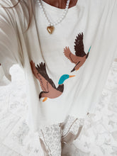Load image into Gallery viewer, Flying Ducks Vintage Washed Graphic Tee - Bone