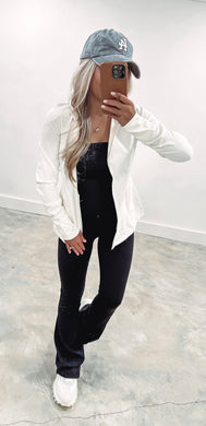 Jana Off White Yogalicious Athletic Jacket