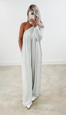 Hopeful Time One Shoulder Jumpsuit (also available in Plus Size) (FINAL SALE)