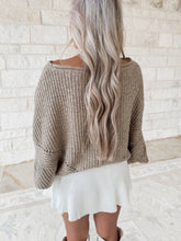 Load image into Gallery viewer, Ready For Whatever Ribbed Drop Sleeve Sweater - Olive