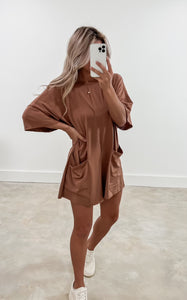 Hotshot Oversized Ginger T-Shirt Romper