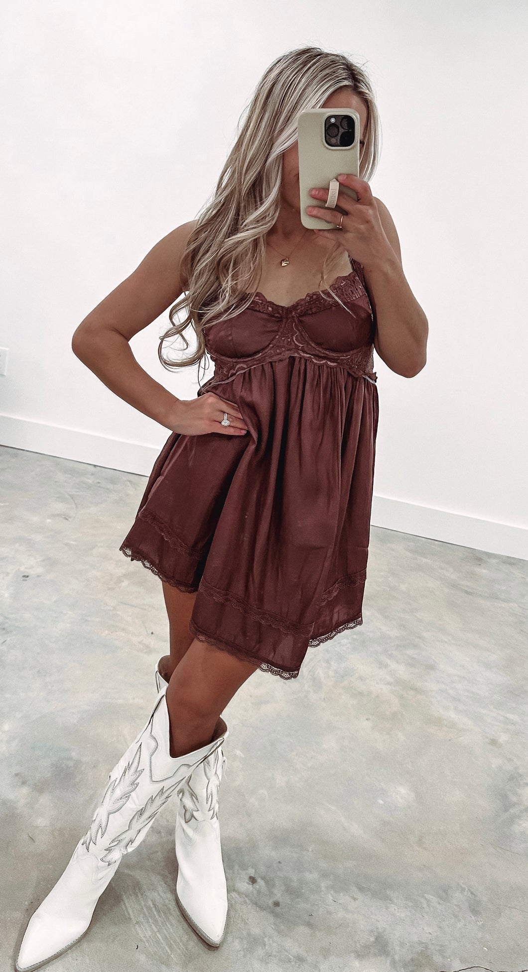 Wrenley Chocolate Mini Dress