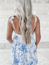 Load image into Gallery viewer, Sunshine Lives Here Floral Mini Dress - Blue (FINAL SALE)