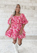 Load image into Gallery viewer, Darcy Floral Tiered Mini Dress (FINAL SALE)