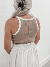 Load image into Gallery viewer, This Time Around Washed Ribbed Tank Top - Coco