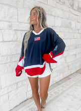 Load image into Gallery viewer, American Flag Oversized Jersey