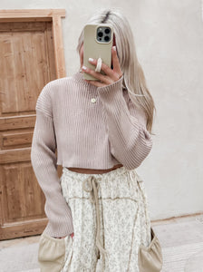 All Is Calm Mocha Sweater