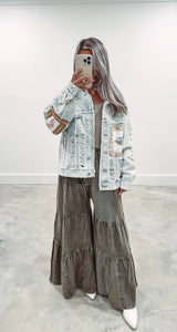 Southern Babe Patch Work Distressed Jacket