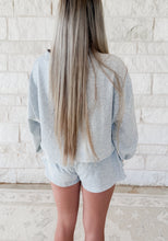 Load image into Gallery viewer, My Wish Star Lace Embellished Detail Sweatshirt &amp; Skort Set - Heather Gray