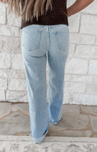 Load image into Gallery viewer, Judy High Rise Raw Hem Wide Leg Jeans