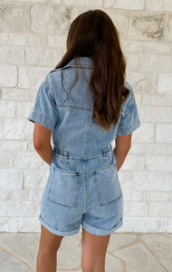 Ashton Denim Romper (FINAL SALE)