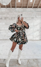 Load image into Gallery viewer, Restock - Fall Ball Floral Tapestry Romper