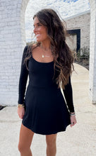 Load image into Gallery viewer, Friday Fit Black Mini Dress