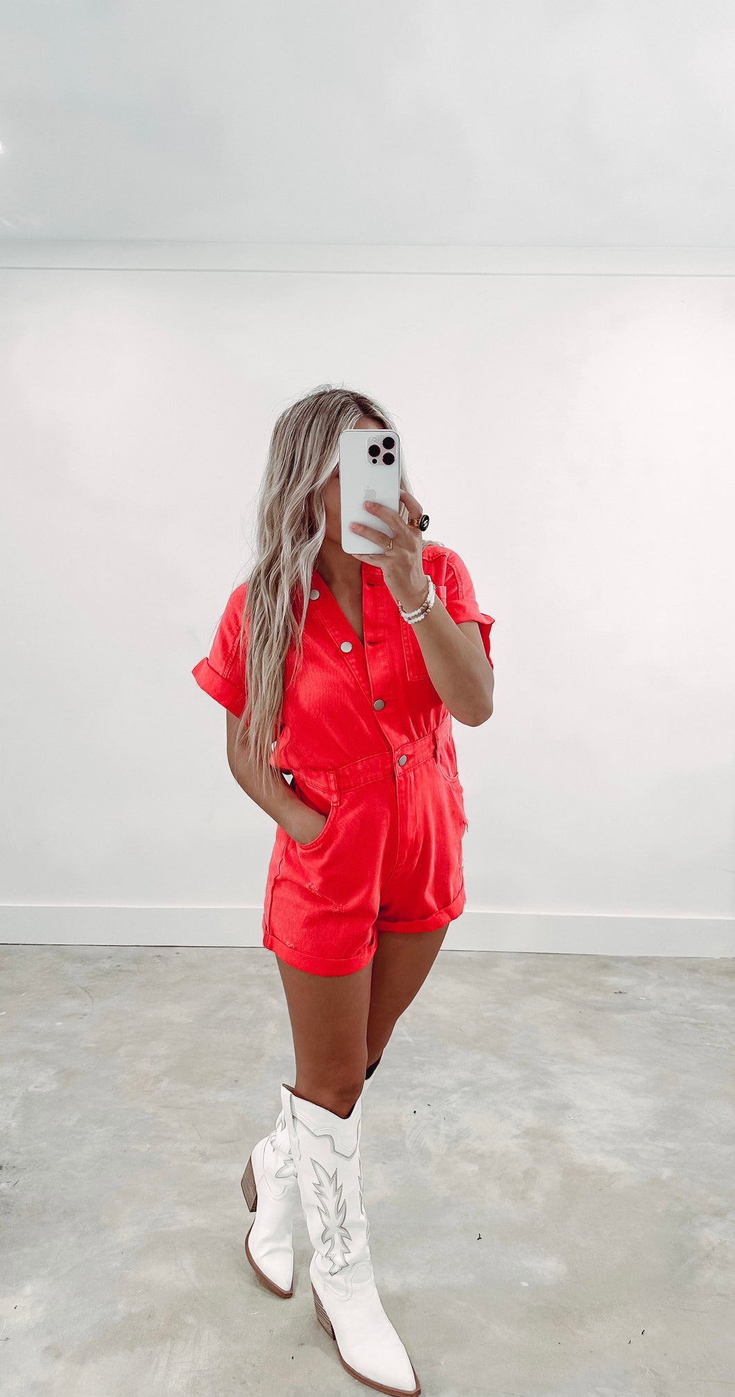 Something Special Red Romper