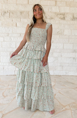 Boho Girl Ruffle Midi