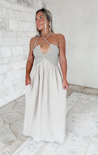 Load image into Gallery viewer, Something About Her Washed Gauze w/ Crochet Top Contrast Dress