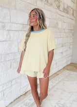 Load image into Gallery viewer, Vacay Mode Loose Fit Striped Knit  &amp; Mini Shorts Set
