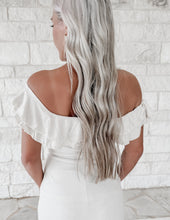 Load image into Gallery viewer, It’s My Moment Shimmer Ruffle Maxi - Champagne