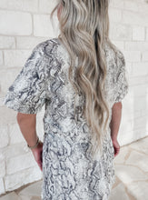 Load image into Gallery viewer, Snakeskin Popover Top &amp; Skirt set