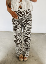 Load image into Gallery viewer, Anything I Want Zebra Print Stretch Jeans - Brown (warehouse sale)