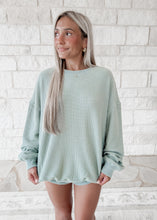 Load image into Gallery viewer, Calm &amp; Cozy Waffle Short Set - Sage Green