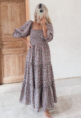 Dream Girl Smocked Midi